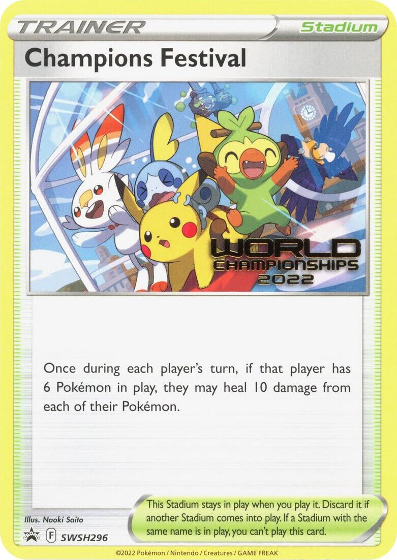 Image for Champions Festival - SWSH296 (World Championships 2022) (SWSH296) [SWSH: Sword & Shield Promo Cards] - Pokemon