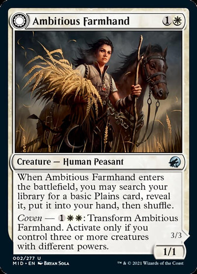 Ambitious Farmhand (2) (Innistrad: Midnight Hunt)