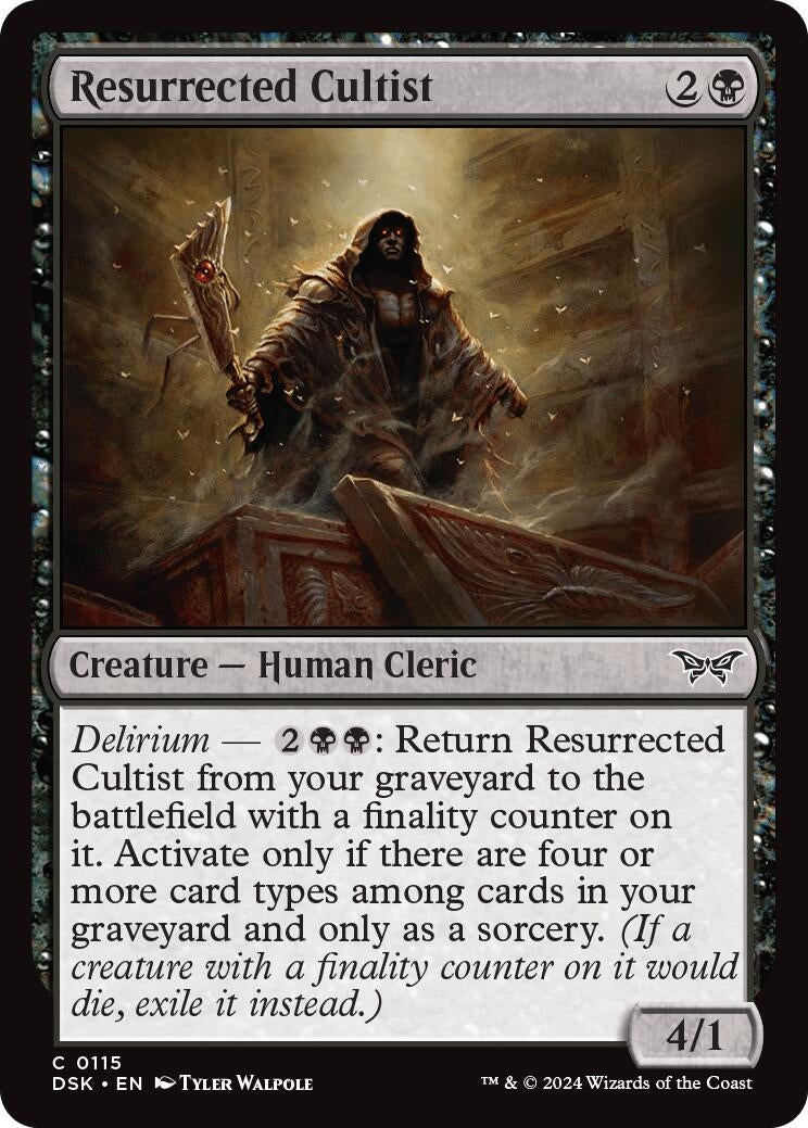 Resurrected Cultist (115) (Duskmourn: House of Horror)