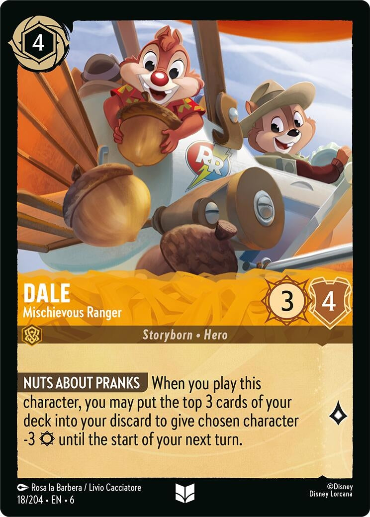 Image for Dale - Mischievous Ranger (18/204) [Azurite Sea] - Disney Lorcana