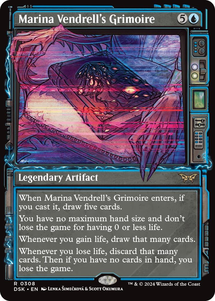 Marina Vendrell's Grimoire (Showcase) (308) (Duskmourn: House of Horror)