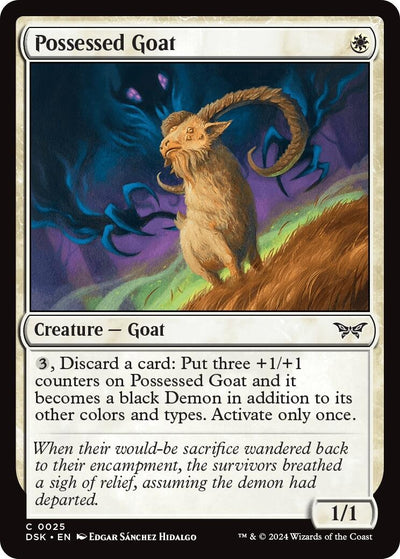 Possessed Goat (25) (Duskmourn: House of Horror)