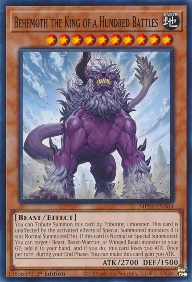 Behemoth the King of a Hundred Battles (MP24-EN364) (25th Anniversary Tin: Dueling Mirrors)