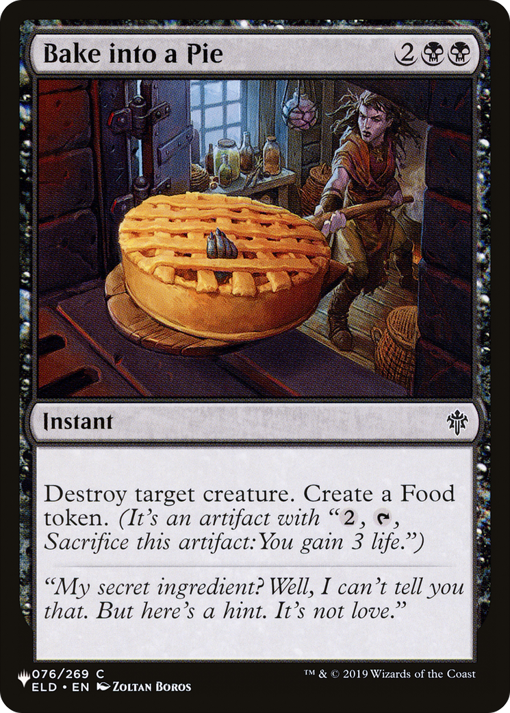 Bake into a Pie (076/269) [The List Reprints]