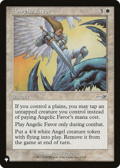 Angelic Favor (1/143) (The List Reprints)