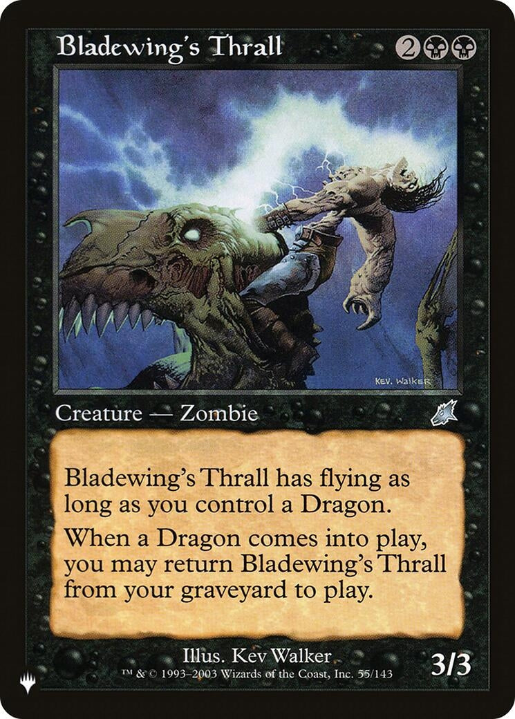 Bladewing's Thrall (55/143) [The List Reprints]