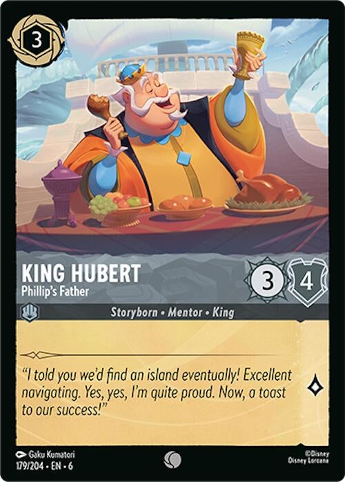 Image for King Hubert - Phillip's Father (179/204) [Azurite Sea] - Disney Lorcana
