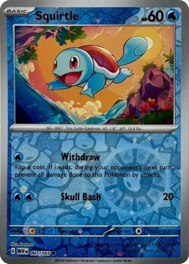 Image for Squirtle - 007/165 (Reverse Cosmos Holo) (Costco Exclusive) (007/165) [Miscellaneous Cards & Products] - Pokemon