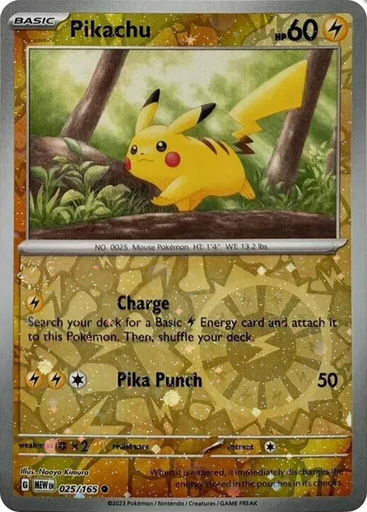 Image for Pikachu - 025/165 (Reverse Cosmos Holo) (Costco Exclusive) (025/165) [Miscellaneous Cards & Products] - Pokemon