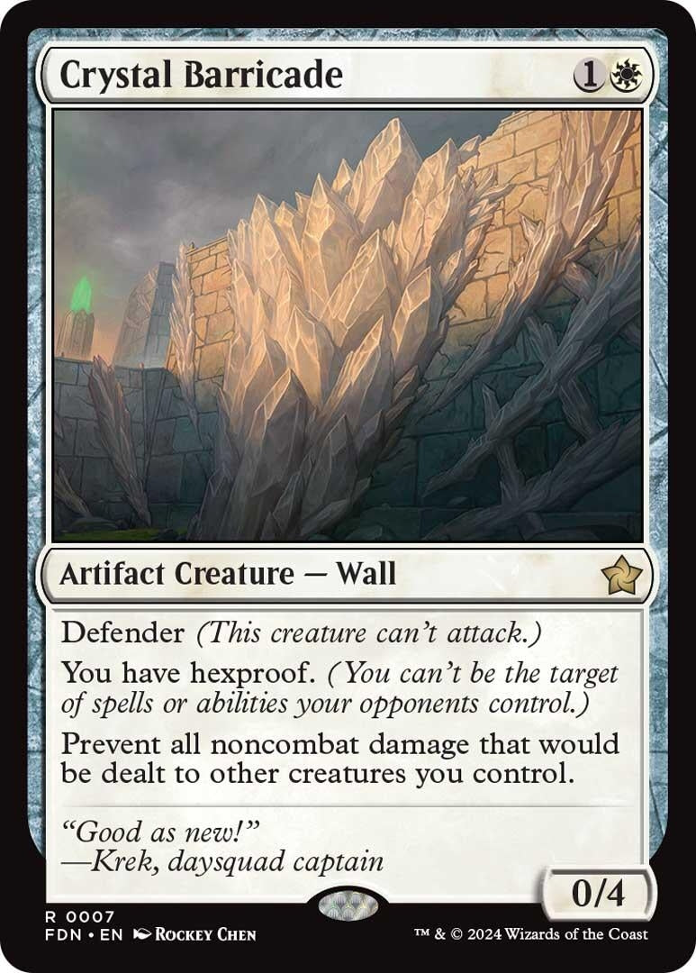 Crystal Barricade (7) (Foundations)