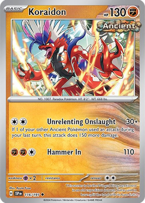 Koraidon (116/191) (SV08: Surging Sparks)