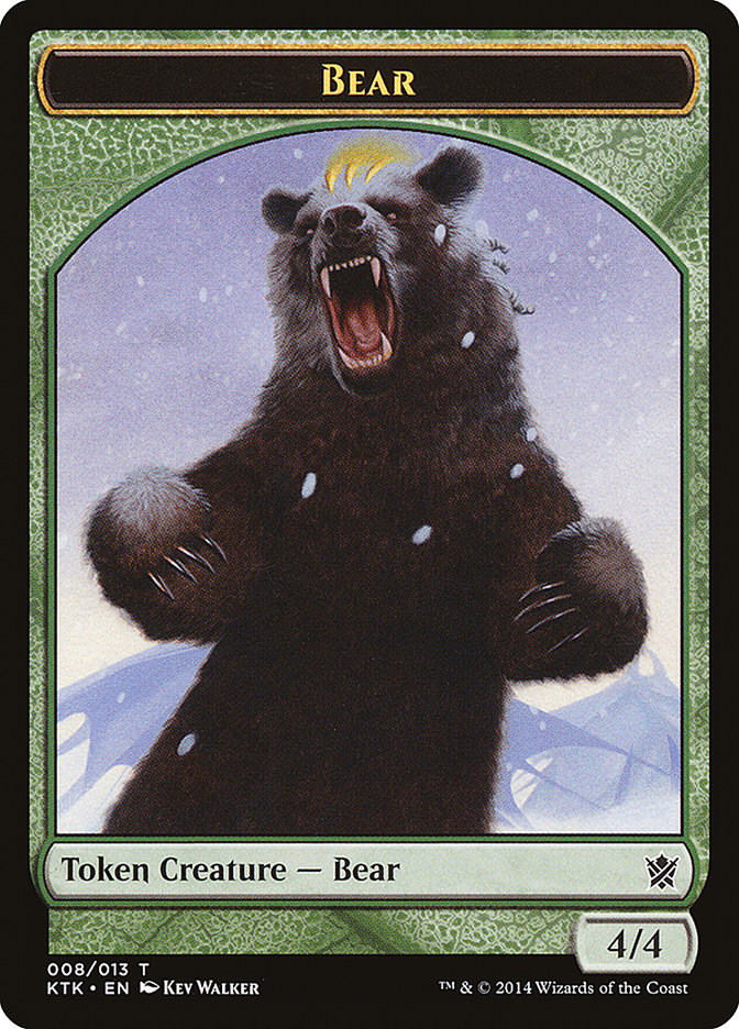 Bear Token (8) [Khans of Tarkir]