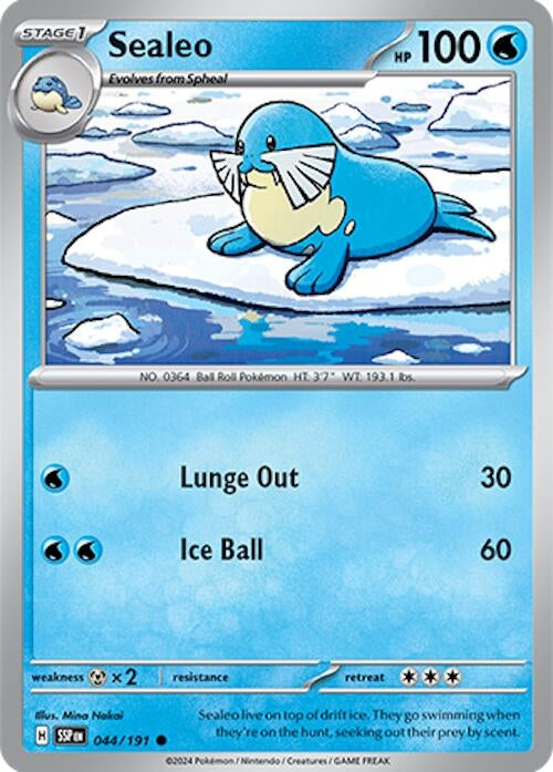 Image for Sealeo (044/191) [SV08: Surging Sparks] - Pokemon