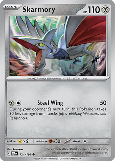 Skarmory (124/191) (SV08: Surging Sparks)