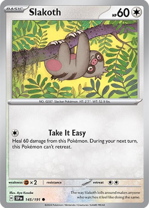 Image for Slakoth (145/191) [SV08: Surging Sparks] - Pokemon