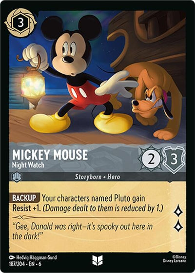 Mickey Mouse - Night Watch (187/204) (Azurite Sea)