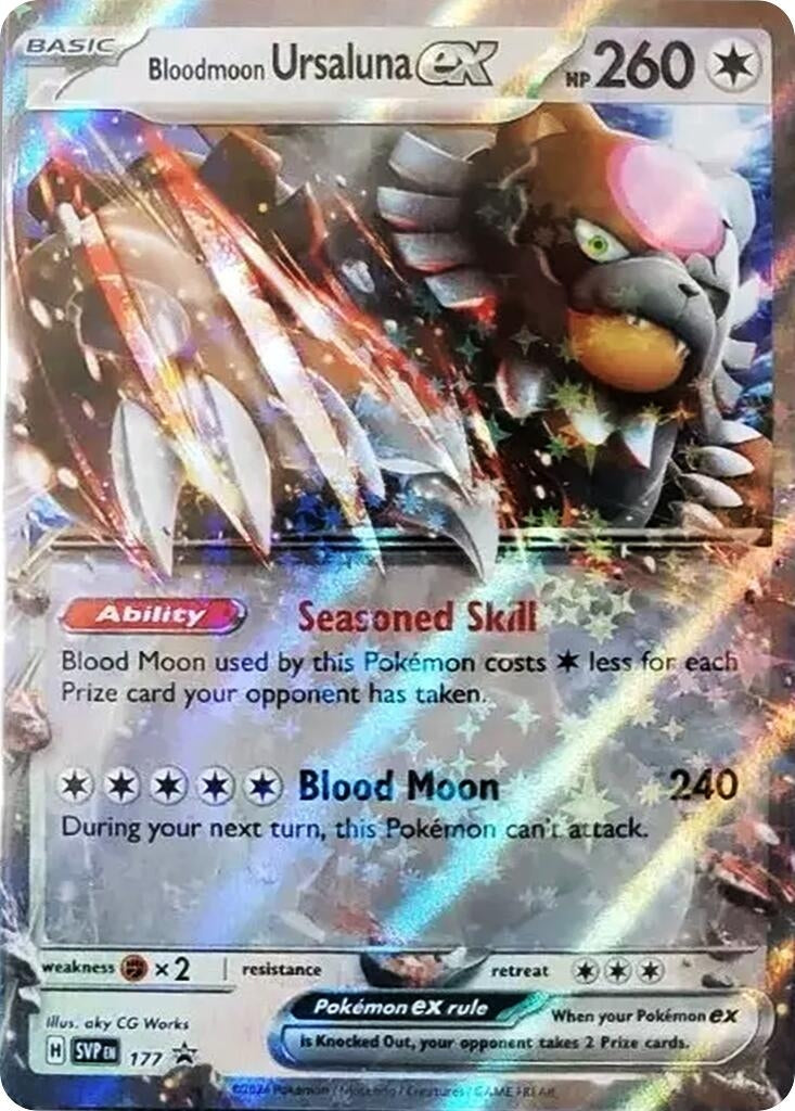 Image for Bloodmoon Ursaluna ex - 177 (177) [SV: Scarlet & Violet Promo Cards] - Pokemon