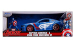 Marvel Captain America 1:24 Ford Mustang Die-Cast