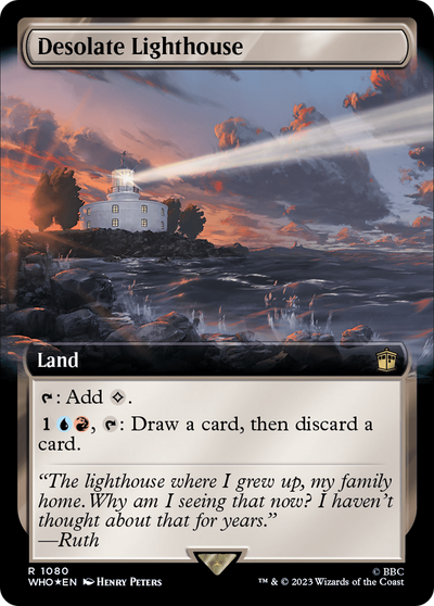 Desolate Lighthouse (Extended Art) (Surge Foil) (1080) [Universes Beyond: Doctor Who]