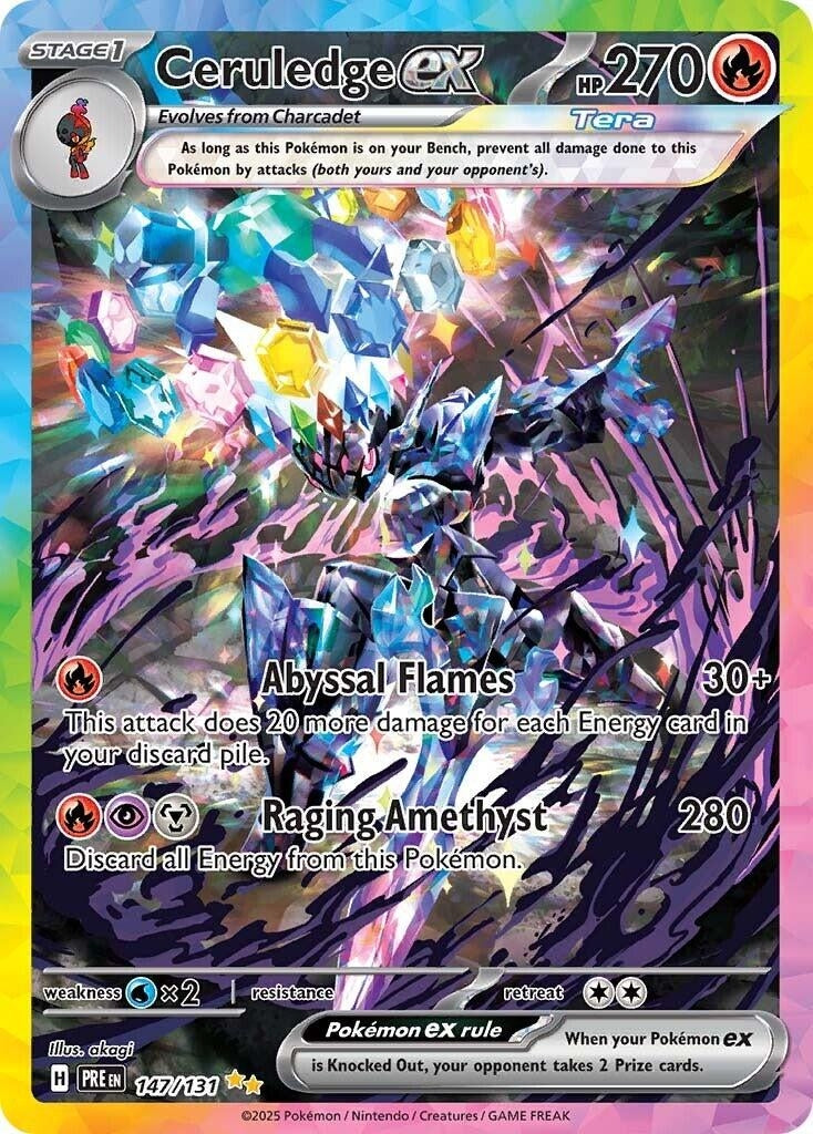 Image for Ceruledge ex (147/131) [SV: Prismatic Evolutions] - Pokemon