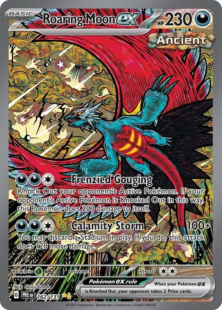 Image for Roaring Moon ex (162/131) [SV: Prismatic Evolutions] - Pokemon