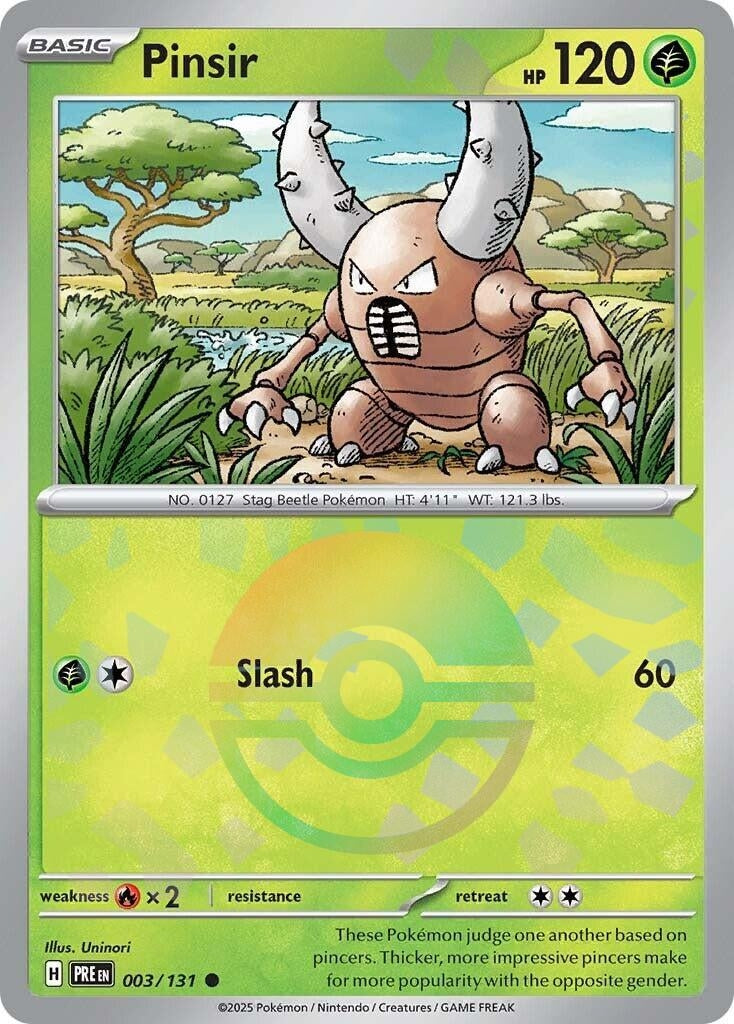 Image for Pinsir (Poke Ball Pattern) (003/131) [SV: Prismatic Evolutions] - Pokemon