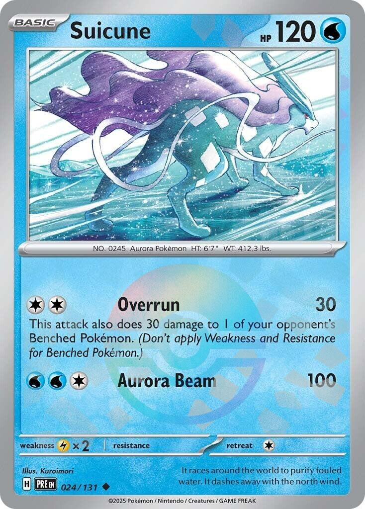 Image for Suicune (Poke Ball Pattern) (024/131) [SV: Prismatic Evolutions] - Pokemon