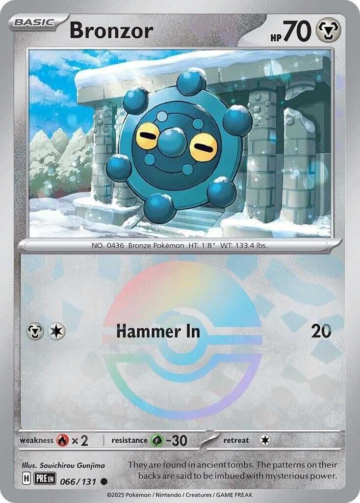 Image for Bronzor (Poke Ball Pattern) (066/131) [SV: Prismatic Evolutions] - Pokemon