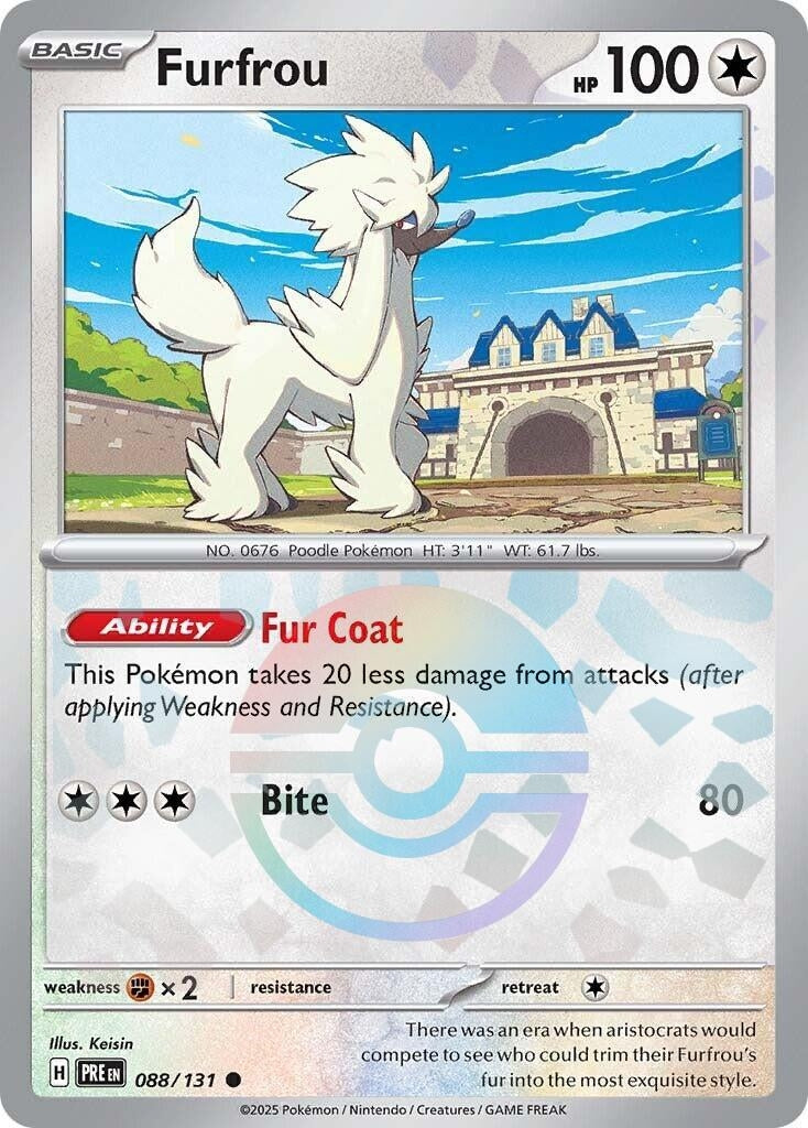 Image for Furfrou (Poke Ball Pattern) (088/131) [SV: Prismatic Evolutions] - Pokemon