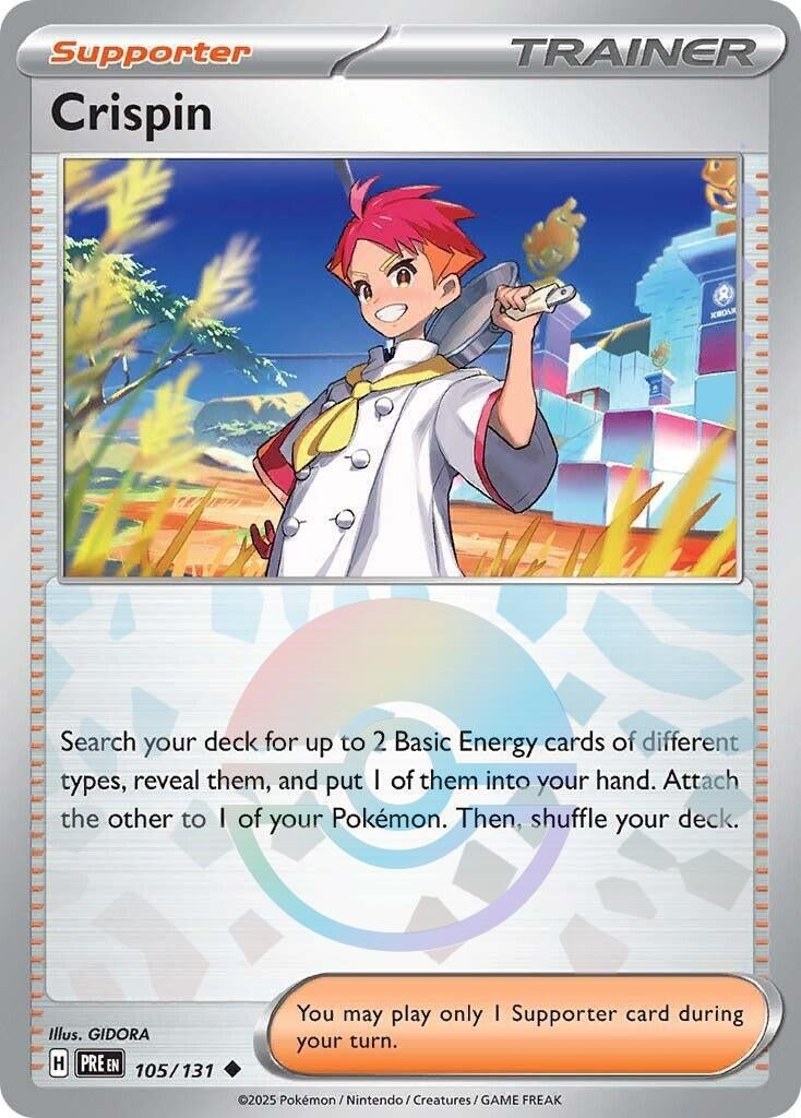 Image for Crispin - 105/131 (Poke Ball Pattern) (105/131) [SV: Prismatic Evolutions] - Pokemon