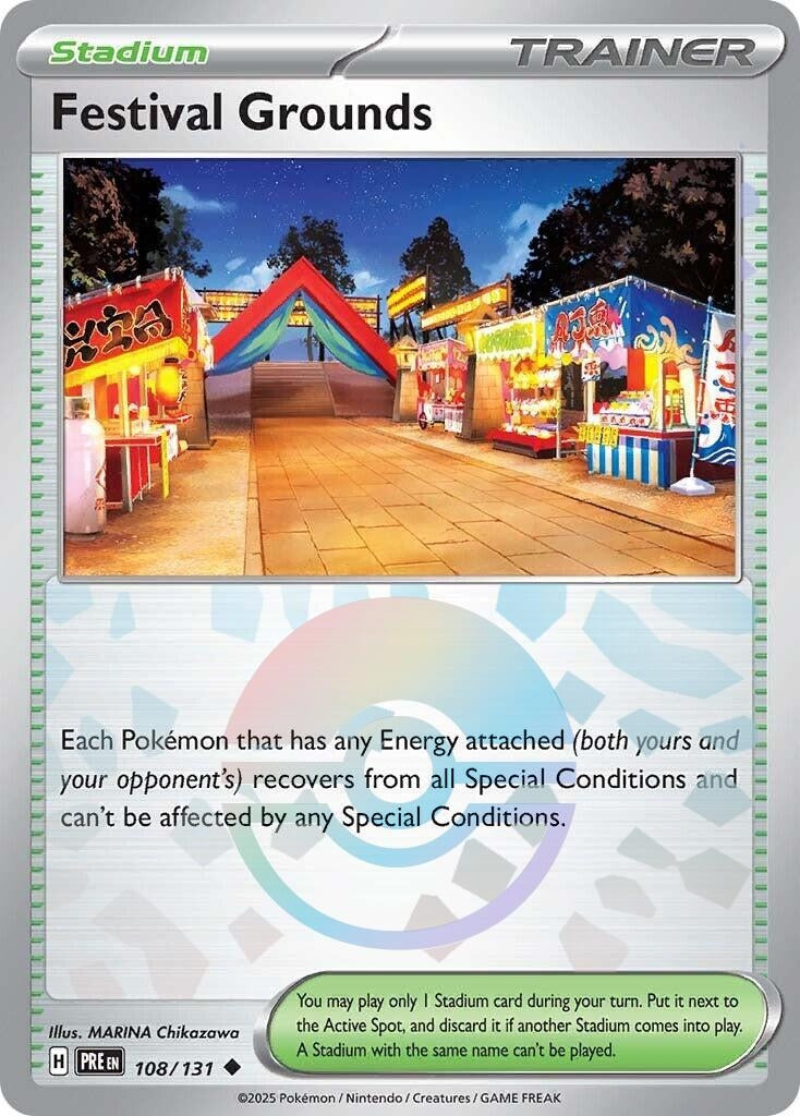 Image for Festival Grounds (Poke Ball Pattern) (108/131) [SV: Prismatic Evolutions] - Pokemon