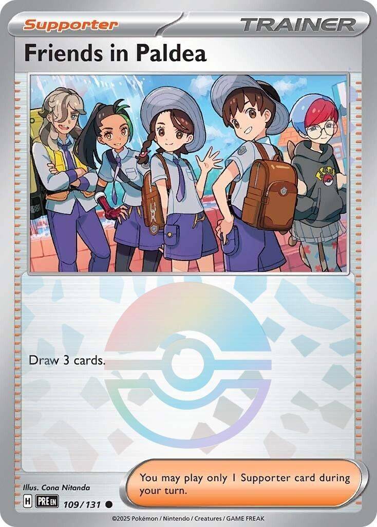 Image for Friends in Paldea - 109/131 (Poke Ball Pattern) (109/131) [SV: Prismatic Evolutions] - Pokemon