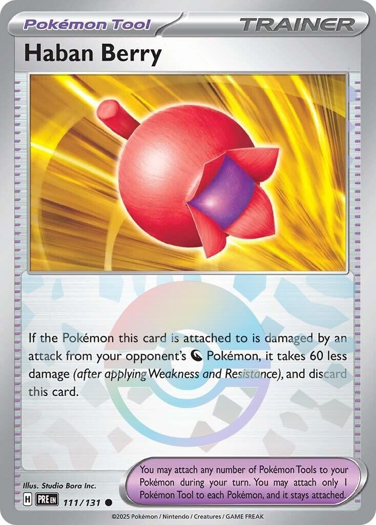 Image for Haban Berry (Poke Ball Pattern) (111/131) [SV: Prismatic Evolutions] - Pokemon