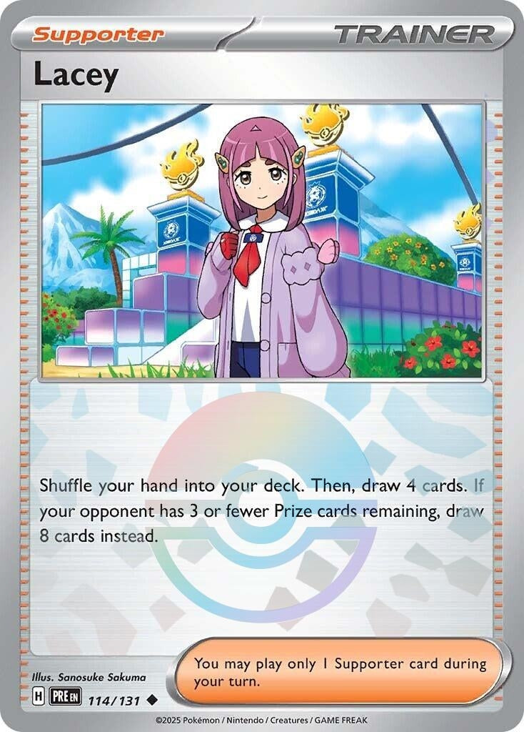 Image for Lacey - 114/131 (Poke Ball Pattern) (114/131) [SV: Prismatic Evolutions] - Pokemon