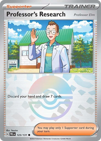 Professor's Research [Professor Elm] (Poke Ball Pattern) (123/131) (SV: Prismatic Evolutions)