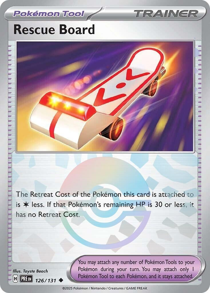 Image for Rescue Board (Poke Ball Pattern) (126/131) [SV: Prismatic Evolutions] - Pokemon