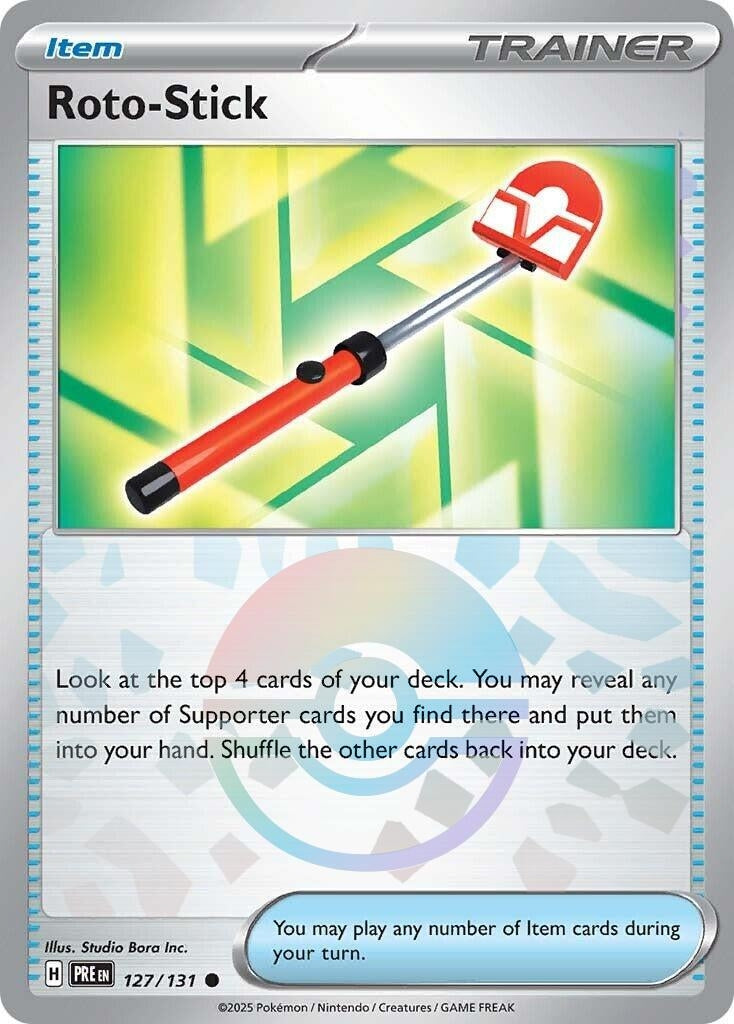 Image for Roto-Stick (Poke Ball Pattern) (127/131) [SV: Prismatic Evolutions] - Pokemon