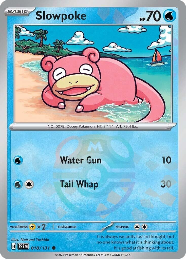 Image for Slowpoke (Master Ball Pattern) (018/131) [SV: Prismatic Evolutions] - Pokemon