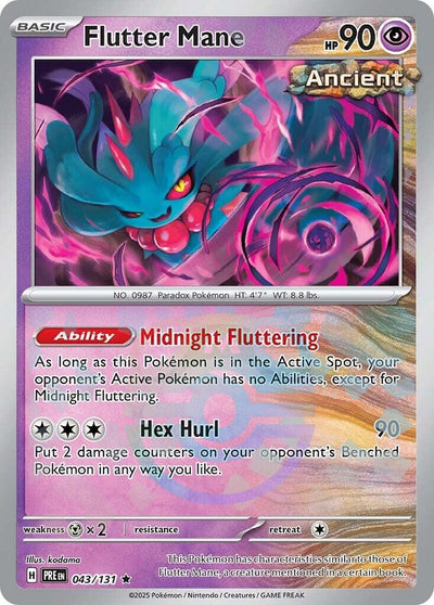Flutter Mane (043/131) (Master Ball Pattern) [Scarlet & Violet: Prismatic Evolutions]