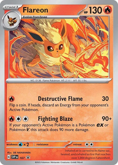Flareon - 167 (Cosmos Holo)  [Scarlet & Violet: Black Star Promos]