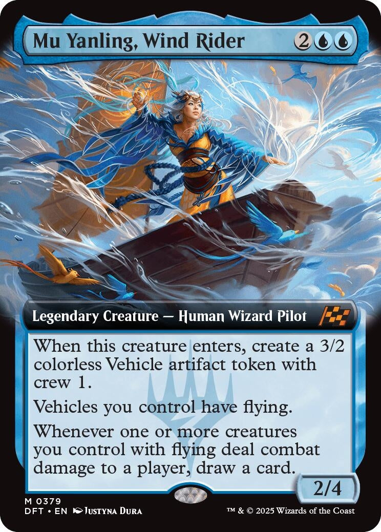 Image for Mu Yanling, Wind Rider (Extended Art) (379) [Aetherdrift]