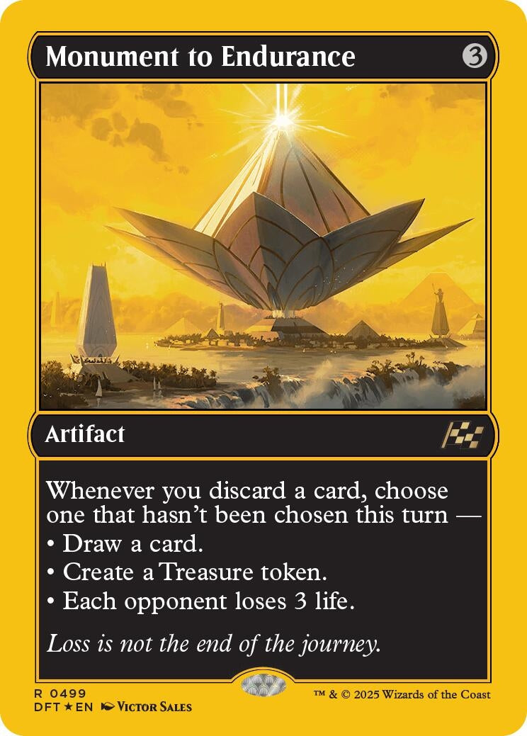 Image for Monument to Endurance (First-Place Foil) (499) [Aetherdrift]