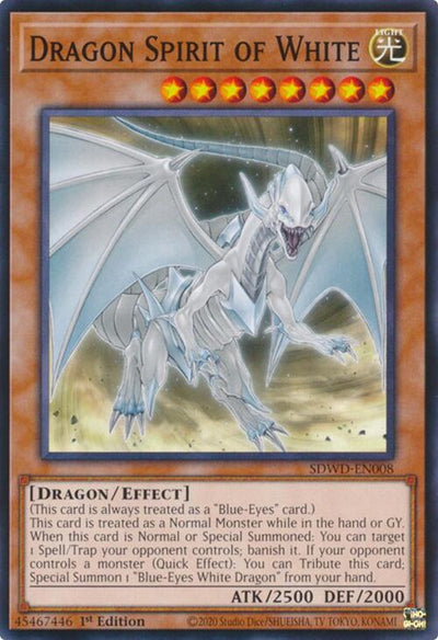 Dragon Spirit of White (SDWD-EN008) (Structure Deck: Blue-Eyes White Destiny)