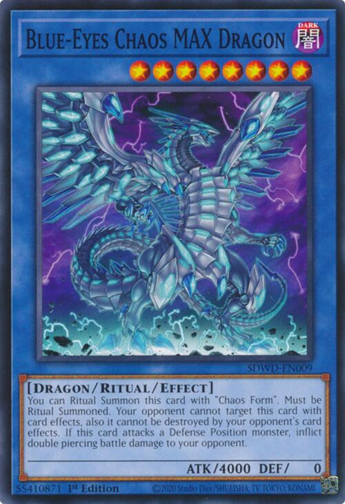 Blue-Eyes Chaos MAX Dragon (SDWD-EN009) (Structure Deck: Blue-Eyes White Destiny)