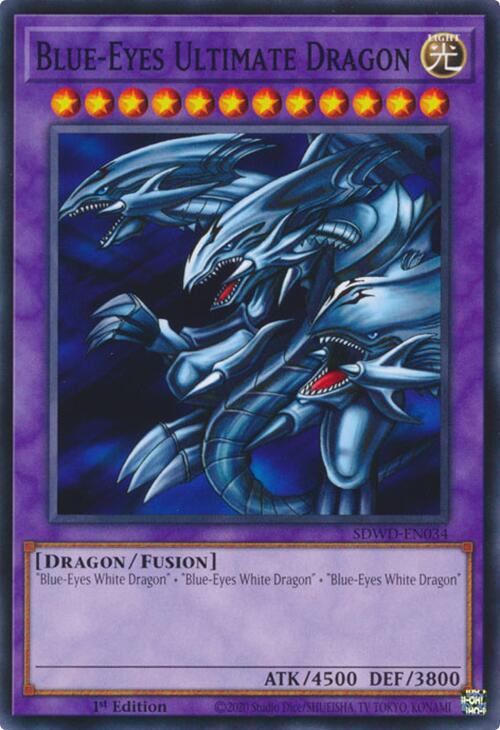 Blue-Eyes Ultimate Dragon (SDWD-EN034) (Structure Deck: Blue-Eyes White Destiny)