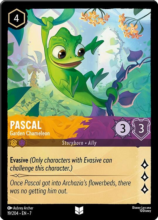 Image for Pascal - Garden Chameleon (19/204) [Archazia's Island] - Disney Lorcana