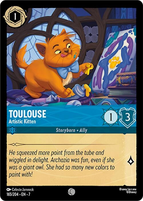 Image for Toulouse - Artistic Kitten (165/204) [Archazia's Island] - Disney Lorcana