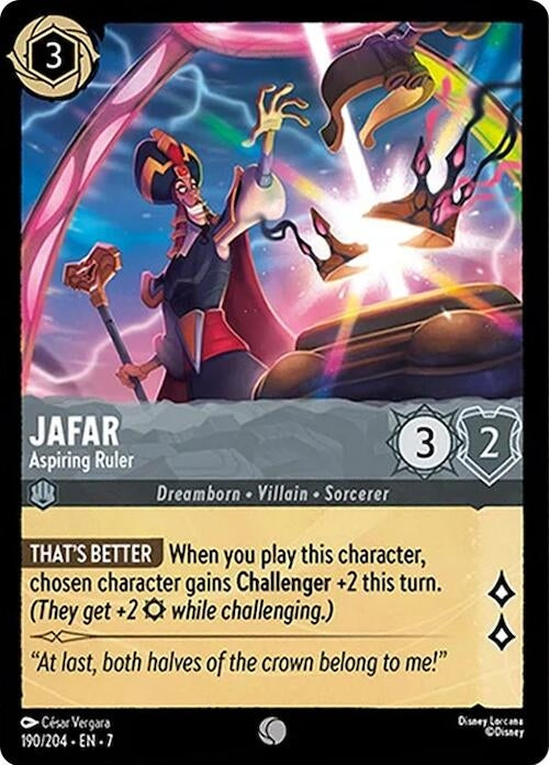 Image for Jafar - Aspiring Ruler (190/204) [Archazia's Island] - Disney Lorcana