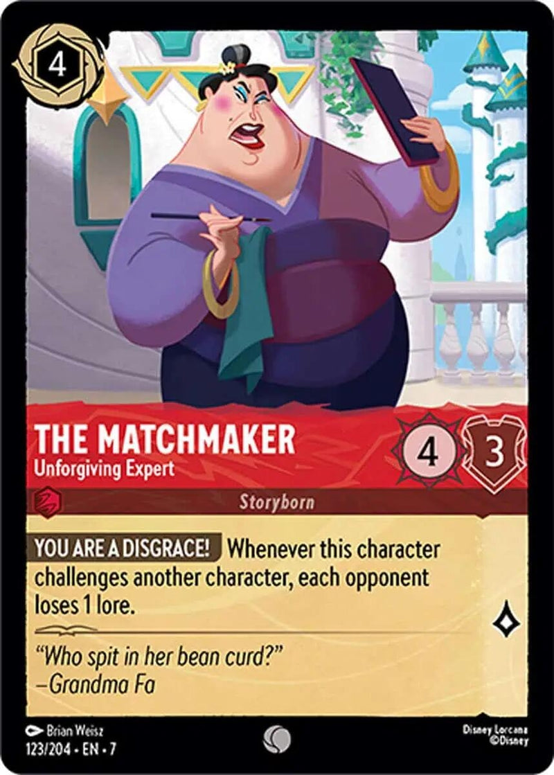 Image for The Matchmaker - Unforgiving Expert (123/204) [Archazia's Island] - Disney Lorcana