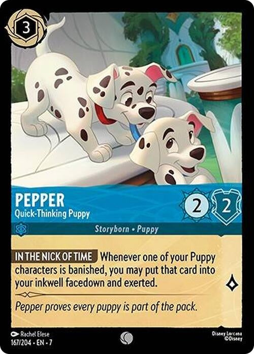 Image for Pepper - Quick-Thinking Puppy (167/204) [Archazia's Island] - Disney Lorcana